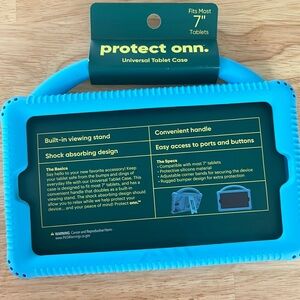 8” tablet case blue